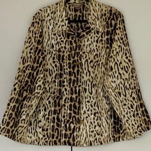 TanJay blazer animal print 2X